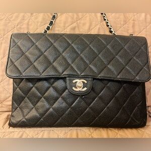 CHANEL Classic Black Leather Interior